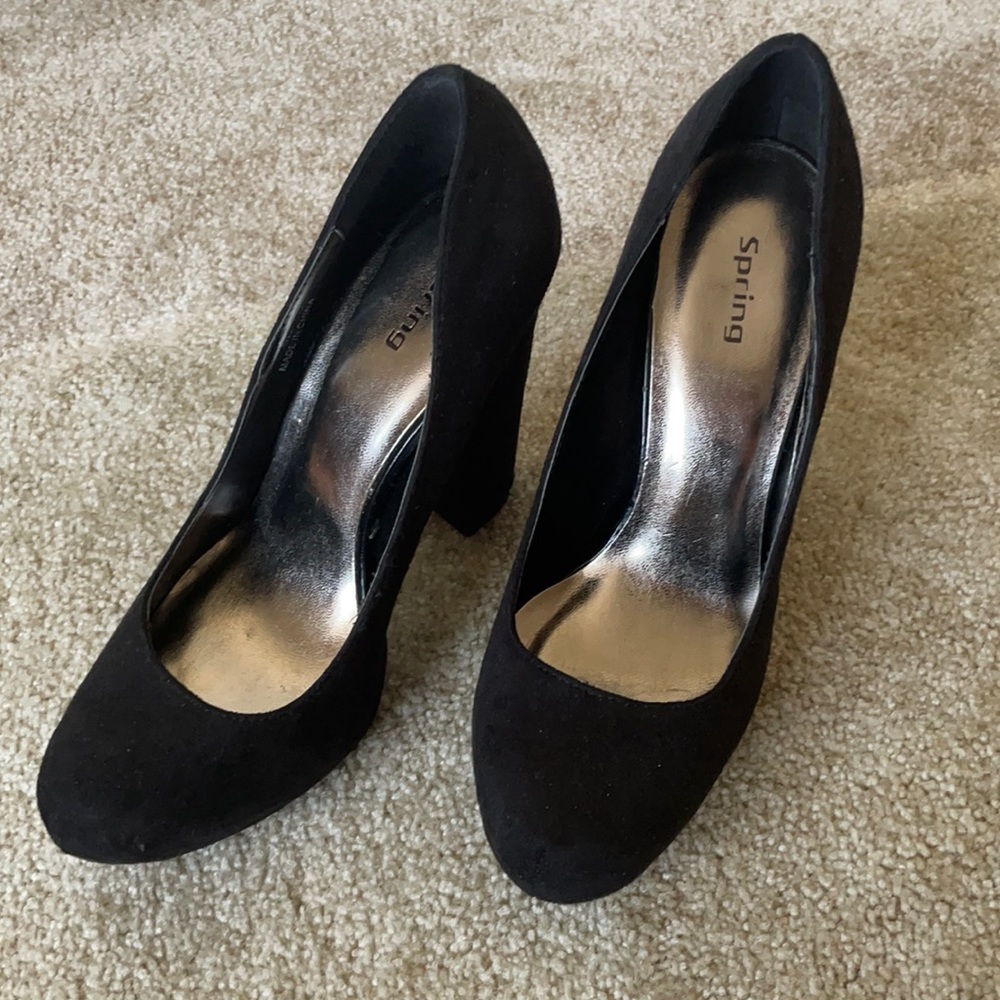 Gently Worm Platform Suede Spring Heels!!